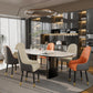 Set of 2 Luxury Dining Chairs - Microfiber Silicone Leather