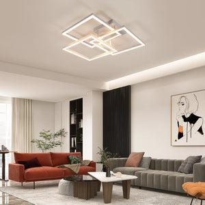 Moderne LED-Deckenleuchte 40 W – Dimmbar – Mit Fernbedienung & App – 3000 K–6500 K