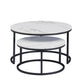 Rundes Couchtisch-Set, 2-teilig – Modern & Platzsparend