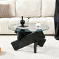 Ronde Salontafel met Glazen Blad