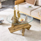 Ronde Salontafel met Glazen Blad