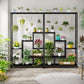 5-Tier Cabinet with Plant Rack – Ladder Design with 7 Shelves & S-Hooks