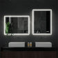 Rectangular LED Bathroom Mirror – Frameless, Dimmable & Anti-Condensation